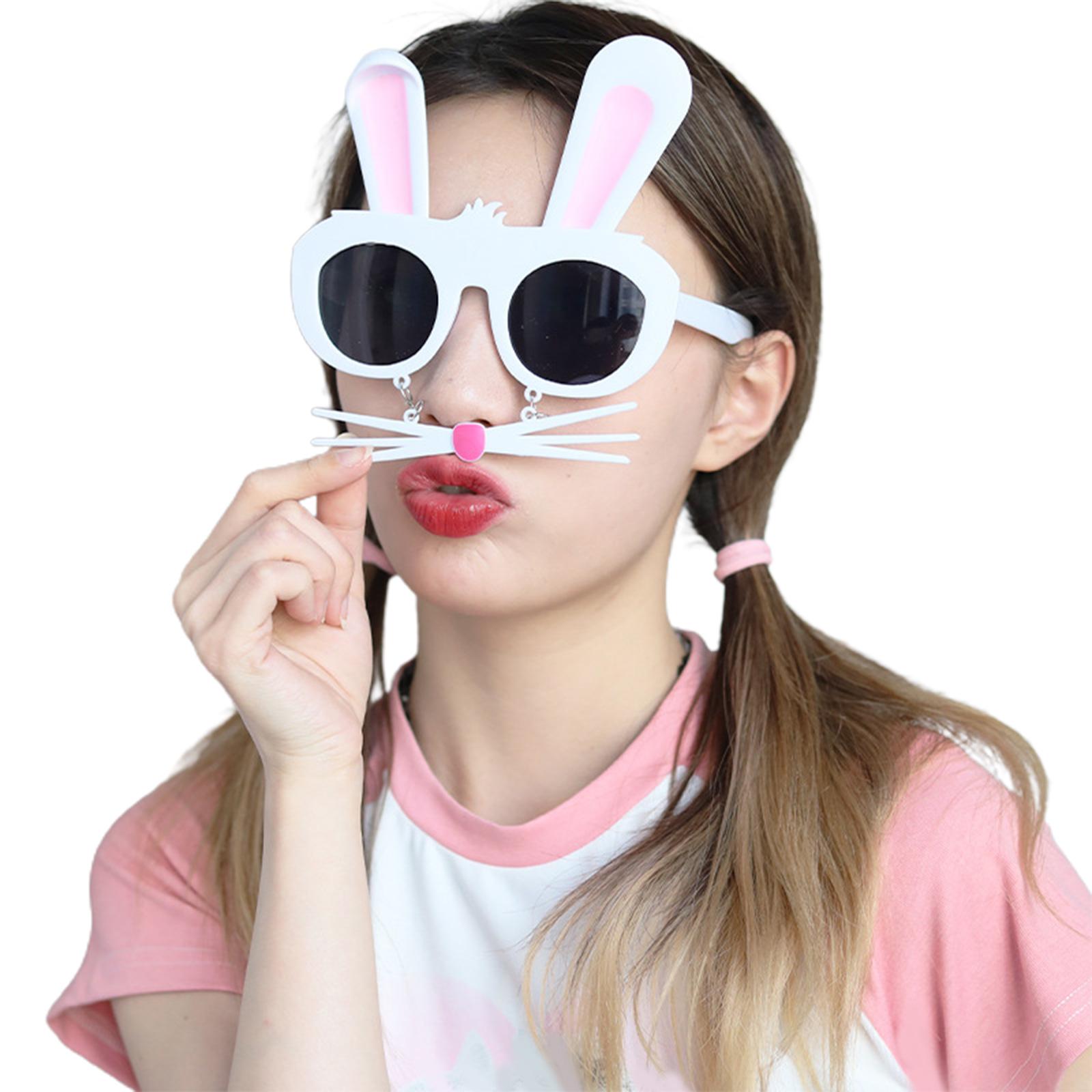 

Очки Rabbit Eyewear Пасхальные фотореквизиты для вечеринки, костюмы для косплея, красочные очки для танцевальной вечеринки, пасхальная вечеринка 8