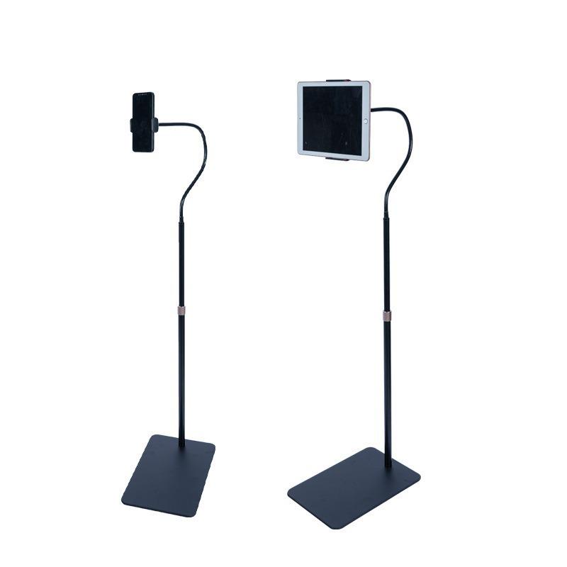 Adjustable Floor Stand for Live Streaming with Phone/Tablet Holder