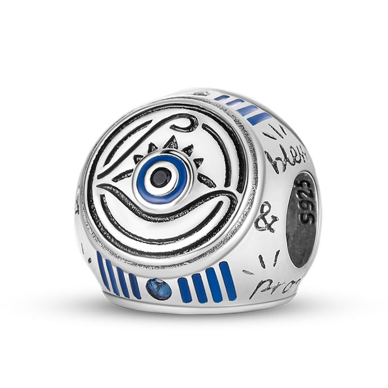 Newcopper Sparkling Zircon Devil'S Eye Horus' Eye Best Wishes Lucky Charms Beads Fit Pan Original Bracelets Diy Jewelry