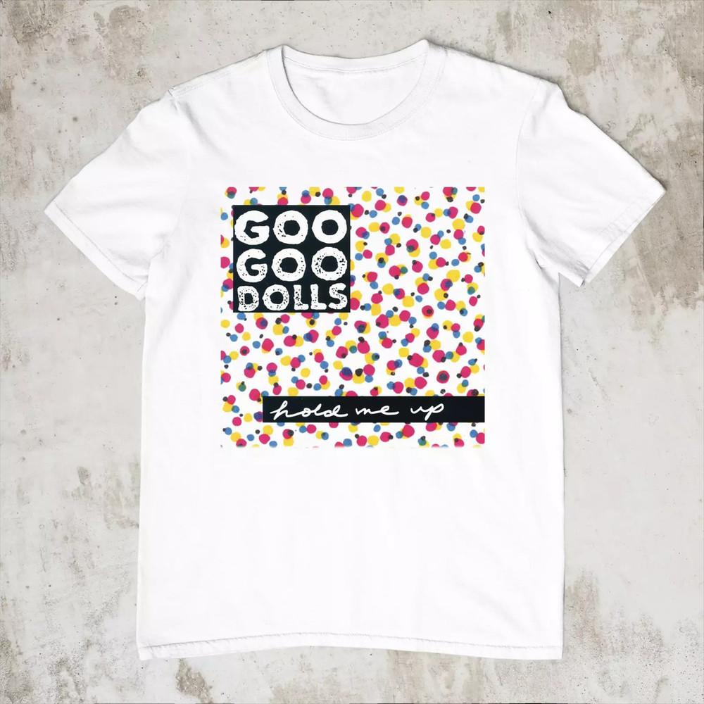 

Rare Hot Goo Goo Dolls Hold Me Up Short Sleeve White S5XL Shirt BB370 Unisex T-Shirt S