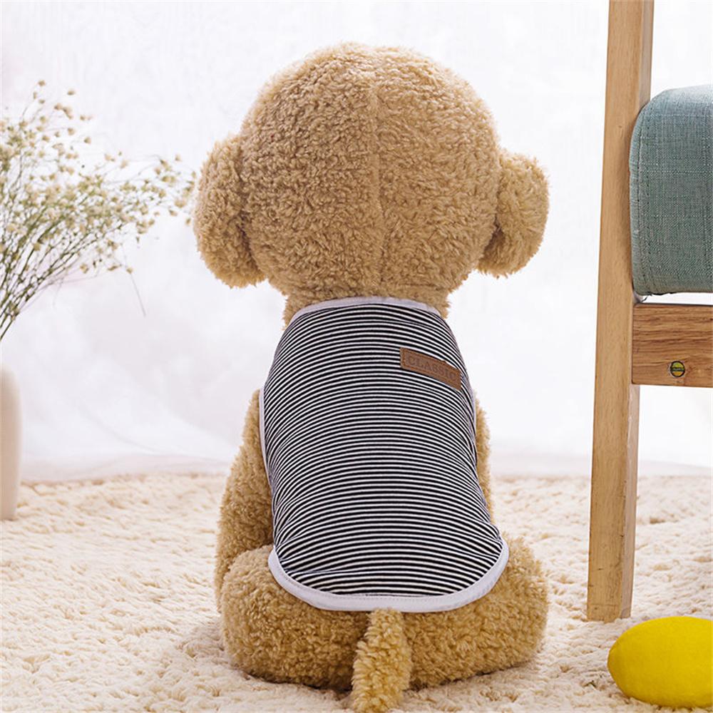 

Classic Stripe Cat Clothes for Cats Summer Pet Dog Vest Shirt katten kleding Kedi Suit Goods For Pets Cats Costume Clothing XS-suit 0.6-1.2kg чёрный