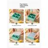 Large Ice Cube Mold with Lid Stackable Soft Silicone Square Tray for Cocktails  Camping Use