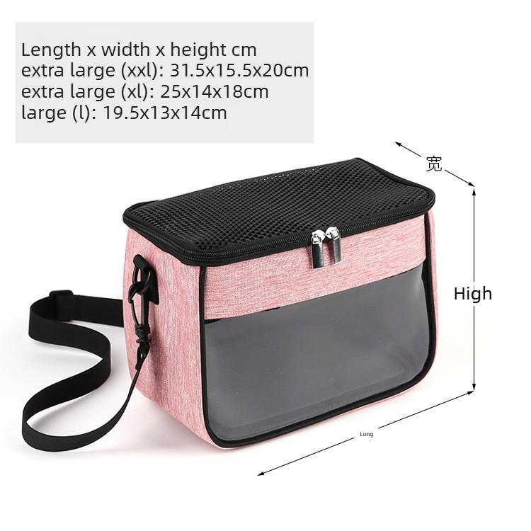 Small pet outdoor bag portable windproof shoulder bag crossbody pet bag hamster cage
