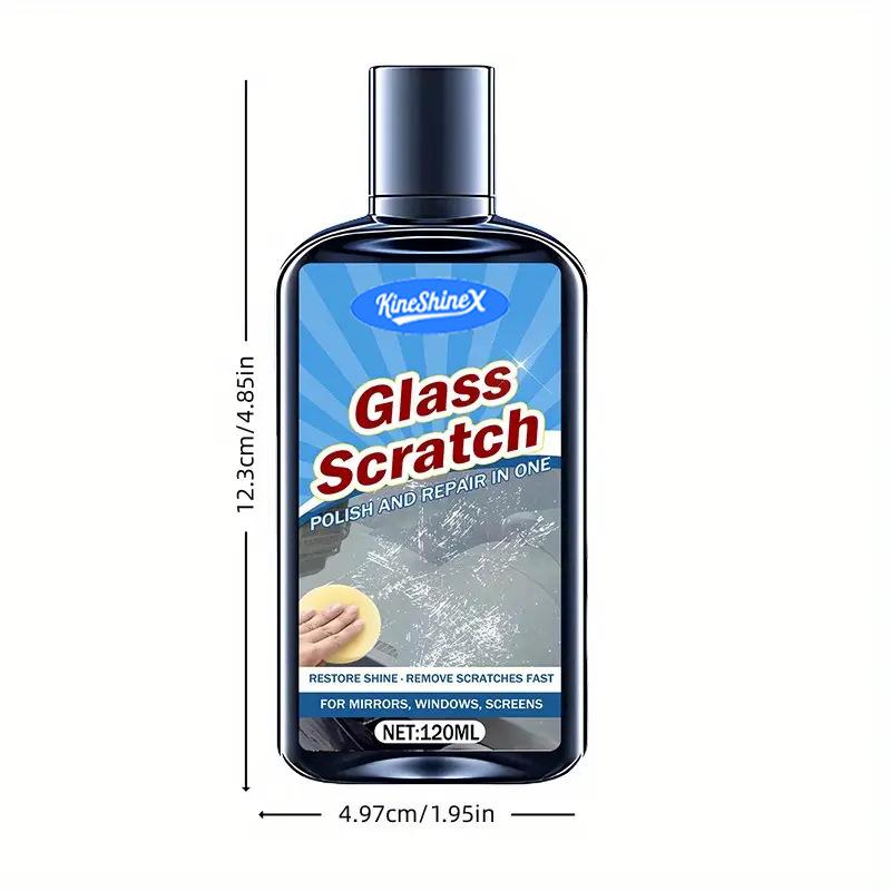 Car Glass Scratch Remover Cream, Windshield Polish Repair Kit, Restore Clarity for Windows & Mirrors, Anti-Scuff Polishing Compound
