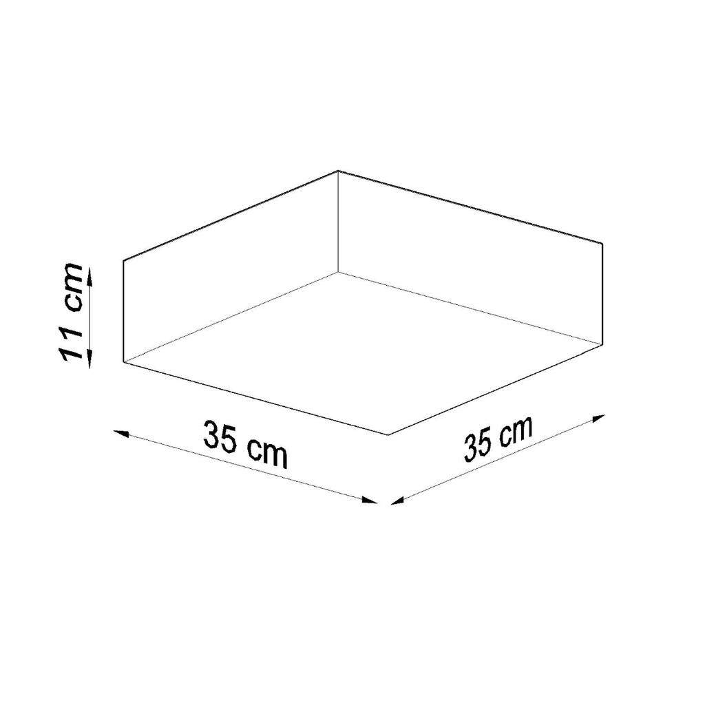 Plafon Modix 2 E27 Szary Lumilo 01.163.37