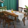 European Style Light Luxury Beige Tablecloth Western Restaurant Decoration Lace Table Runner Family Party Long Table Flag