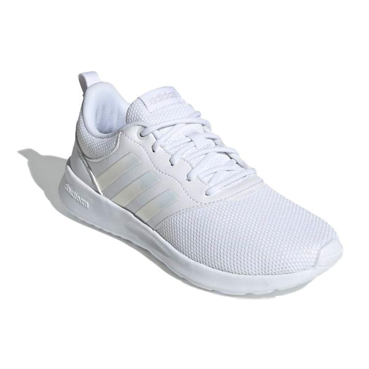 Adidas QT Racer 2.0 White Iridescent Women Sneakers Cloud-White Grey-Two H05793
