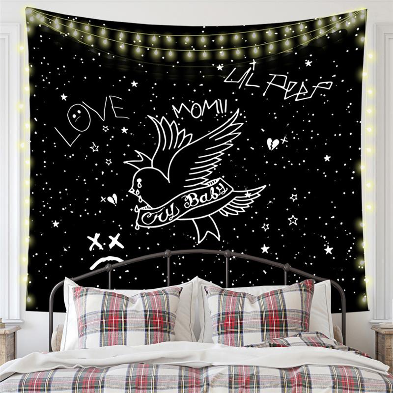 Nordic Nature Forest Landscape Mew Tapestry Background Cloth  HD Hanging Cloth Tapestry Home Decor