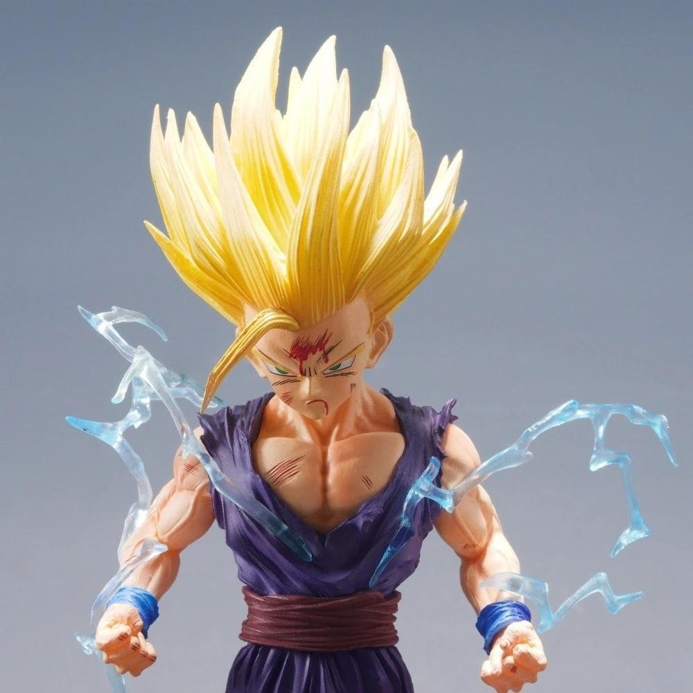 24cm/9.45in Anime Dragon Ball Figure Super Saiyan Son Gohan Action Figures Pvc Desktop Ornamen Collection Model Toys Gifts 2 Round Sensory Compression