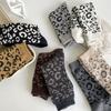 Leopard Print Thick Winter Socks Mid-tube Length Women's Cotton Socks  Christmas Gift