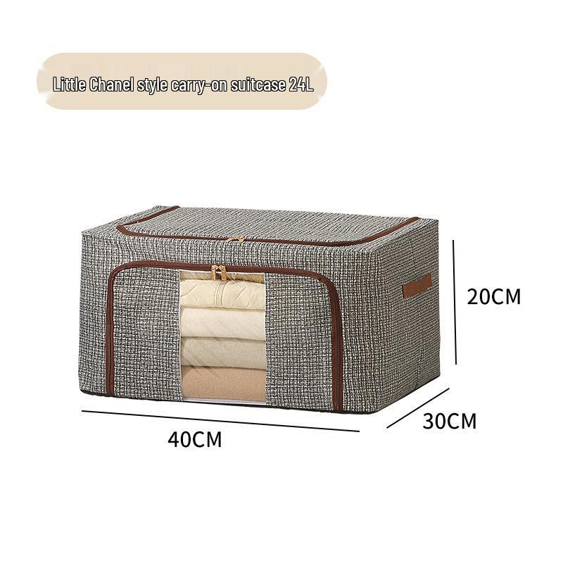 Caja de Almacenamiento de Ropa Plegable con Ventana Única, Gran Capacidad, a Prueba de Polvo y Humedad