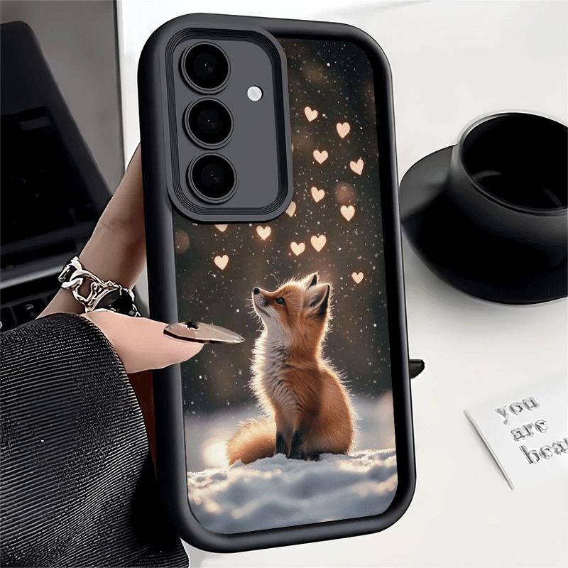 Phone Case for Samsung Galaxy A17 A16 A15 A14 A13 Cartoon Fox Animal A56 A36 A26 A55 A35 A25 A54 A34 A24 A53 A33 A23 A07 A06