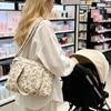 Quilted Baby Diaper Tote Bag Polyester Fabric Nappy Changing Bag Fashion Mummy Bag  Mom