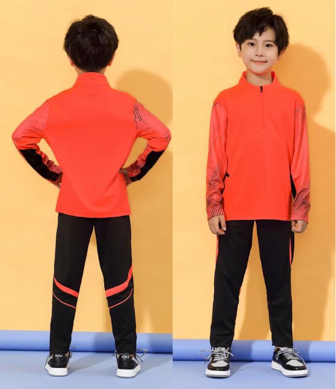 

Дитячий осінньо-зимовий футбольний тренувальний комплект: Джерсі з довгим рукавом та штани S