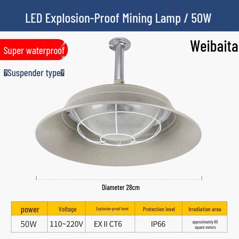 Weibaida LED Explosion-Proof Industrial Ceiling Light