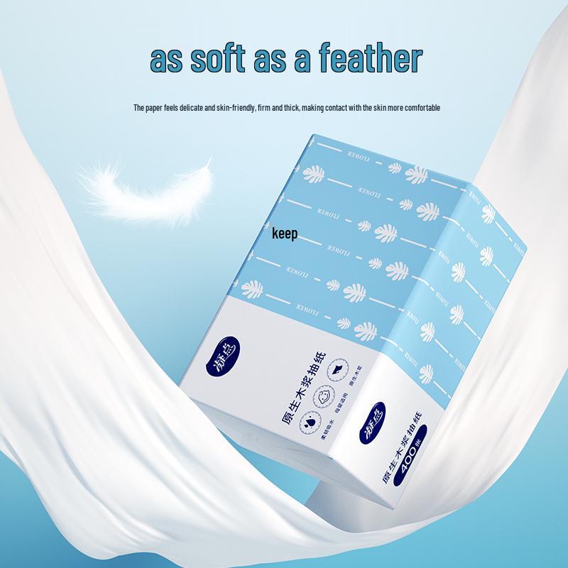 Tissue Box: 30 Large Packs, 400 Sheets Each - Suitable for Household and Baby Use