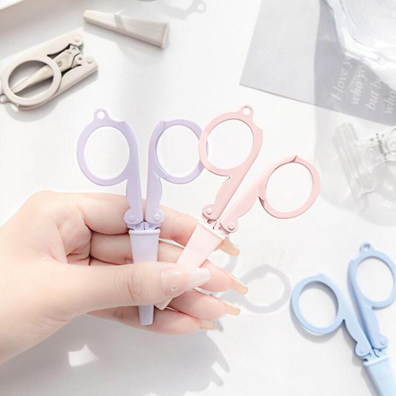 Niedliche faltbare Schere, Mini-Morandi-Papierschneider, Messer, tragbarer Umschlagöffner, DIY, handgefertigte Kunstwerkzeuge, Schulbürobedarf