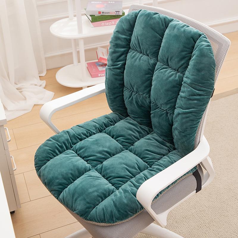 Heated Seat Cushion with Backrest and Lumbar Support for Office Chairs