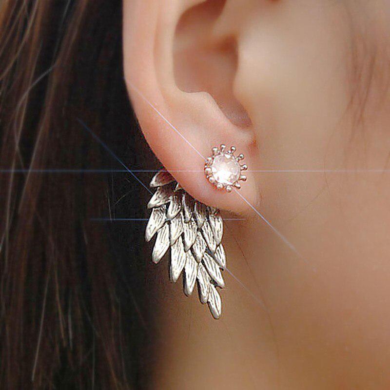 

Harajuku Jewelry Wings Stud Серьги для женщин Простой дизайн Хип-хоп серьги Женские уличные аксессуары