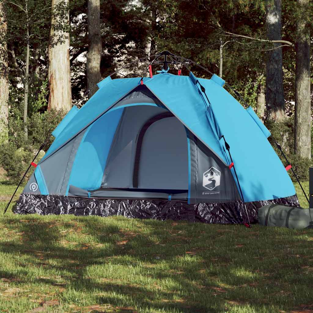 Vidaxl Campingzelt, 2-Personen, Blau, Schnelles Aufbauen