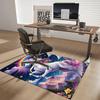 1pc Unicorn Rainbow Office Chair Mat - Anime Cartoon Design, Non-Slip Carpet for Home and Office Decor, Suitable for All Seasons.H019