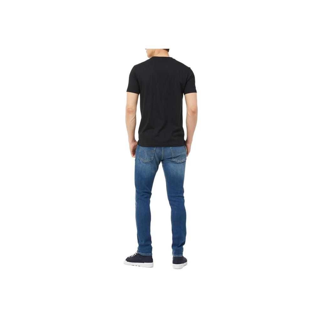 Calvin Klein Logo Print Casual Crew Neck Short Sleeve T-Shirt Men T-Shirts Black J318108-BEH