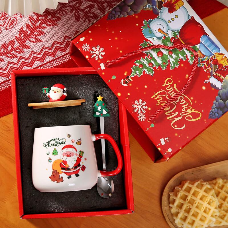 WJ Christmas Thermostatic Warm Ceramic Mug Gift Gift Box Set