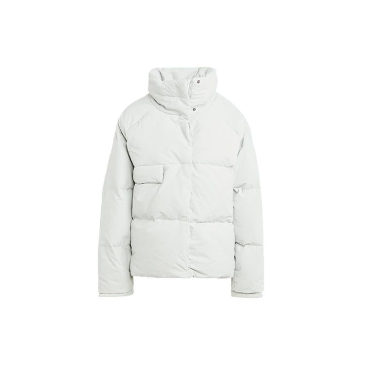 adidas Originals Big Baffle Down Jacket Light Grey Women IK3165 XXL