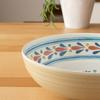 Abode Homewares Design and Unbreakable Tableware BPA La Cena MEDALLION Serving Cereal Diameter Safe for Cafe Dishwasher Birthday Bamboo Melamine White