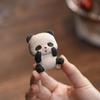 Cute Panda Yixing Purple Clay Tea Pet Ornament - Adorable Tea Table Decoration