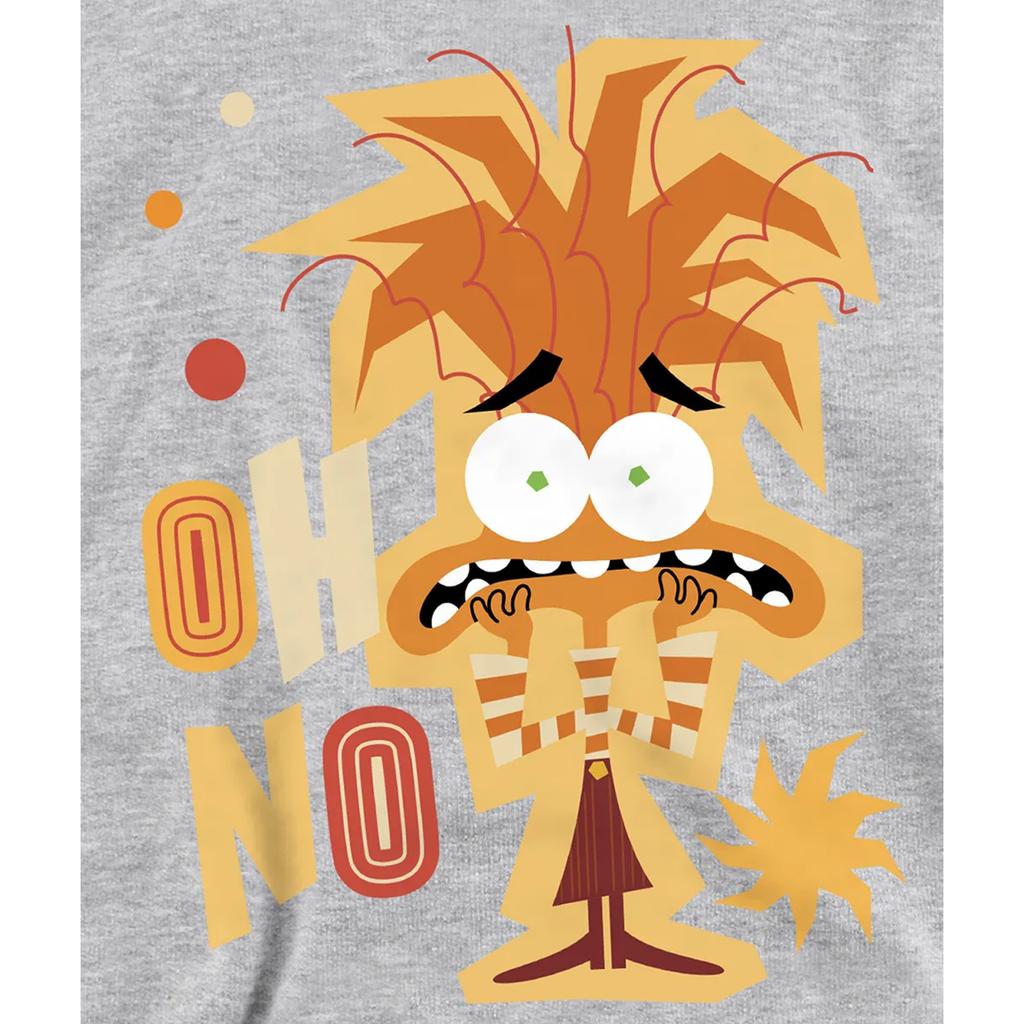Inside Out 2 Childrens/Kids Anxiety Heather Hoodie