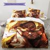 Biancheria da letto con motivo Son Goku, Set piumone Copripiumone Federa Regalo di compleanno per la casa (1 * copripiumino + 2 * federa, senza nucleo)
