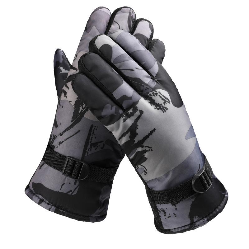 Winter Herren Ski Fahrhandschuhe Verdickt Warm Mode Stall Ski Motorrad Elektrofahrzeug Handschuhe