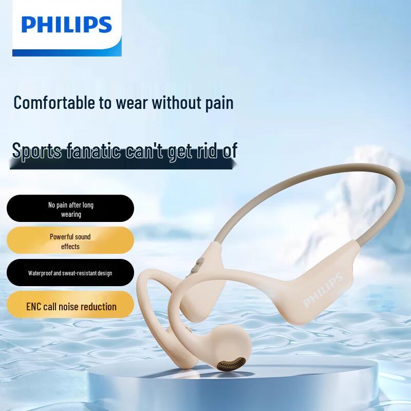 Philips Bone Conduction Open-Ear Sport Bluetooth Earbuds TAA1708
