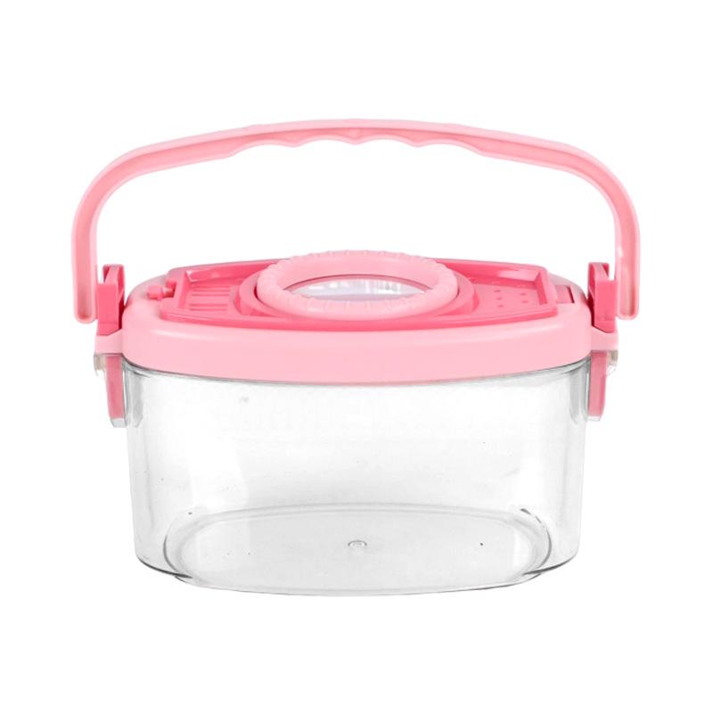 Pink Children s Outdoor Insect Observation Box with Magnifying Glass & Tweezers