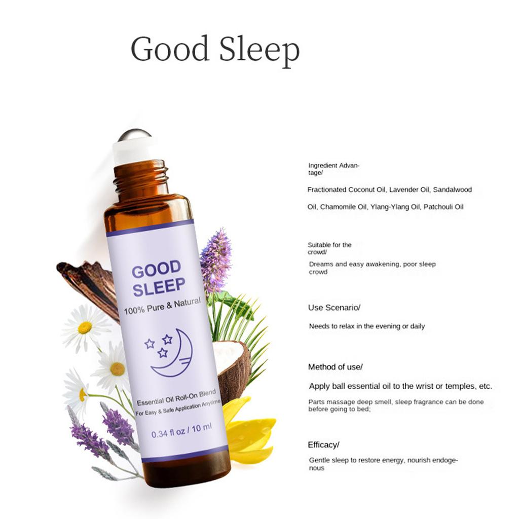 10ML Essential Oil Roll On for Relaxation Aromatherapy Roller Bottle Travel Size Skin Safe Essential Oils for Women Men for Self Care Gifts