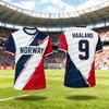 Special Edition Norway Soccer Jersey Personalized Football Fan Shirt Haaland No.9 Supporter Gift Training Uniform Kid Set Tshirt
