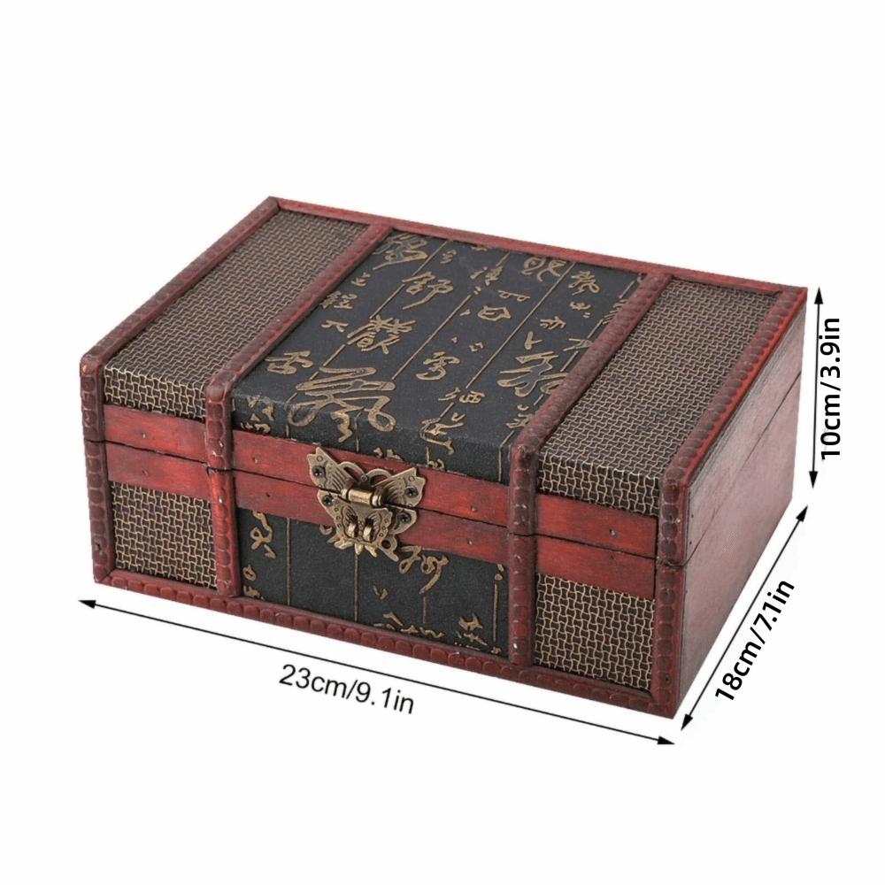 Retro Jewelry Storage Box Chinese-Style Book Storage Box For Jewelry Storage B