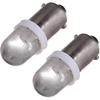 cciyu 10X Xenon White BA9S LED Lamp Instrument Cluster Panel Dash Light Bulbs Bayonet 56-76 For Ford For Dashboard Gauge cluster Speedometer Odometer