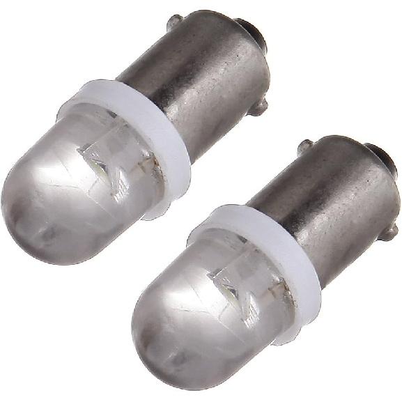 cciyu 10X Xenon White BA9S LED Lamp Instrument Cluster Panel Dash Light Bulbs Bayonet 56-76 For Ford For Dashboard Gauge cluster Speedometer Odometer