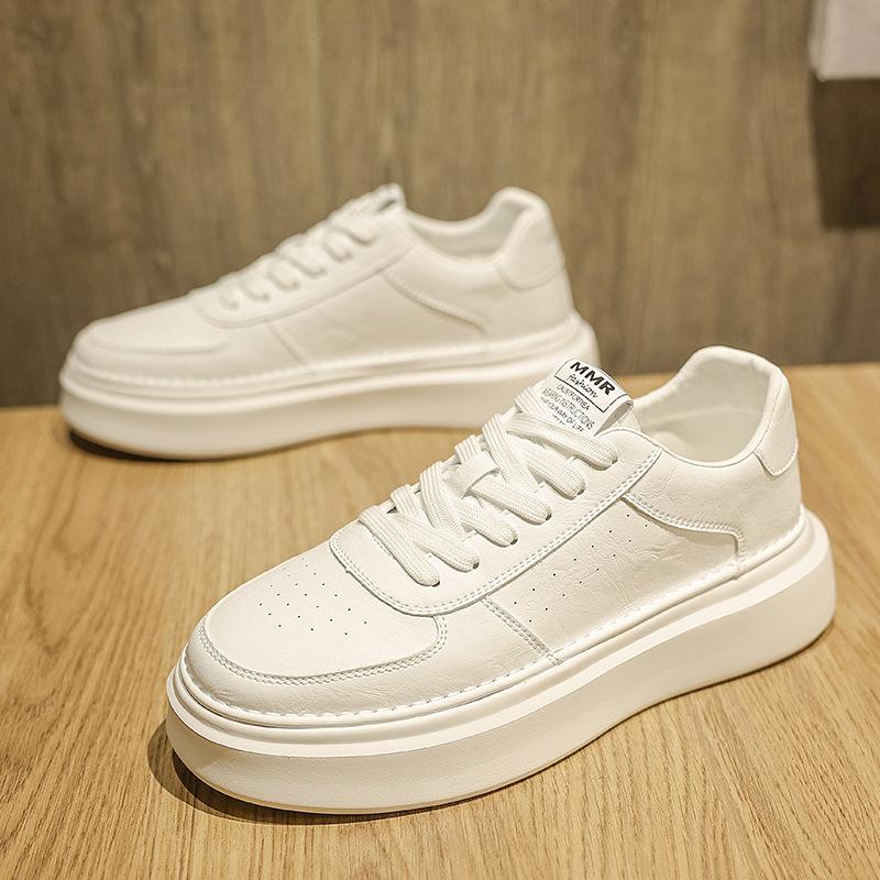 

Мужская трендовая обувь зимняя дышащая 2024 новая корейская версия универсальная платформа белая обувь мужская спортивная и повседневная обувь для скейтборда 39 белый