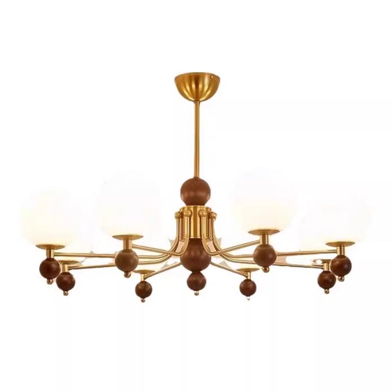 Vintage French Style Chandelier, American Retro Style Bedroom Chandelier, Magic Bean Dining Room Chandelier.