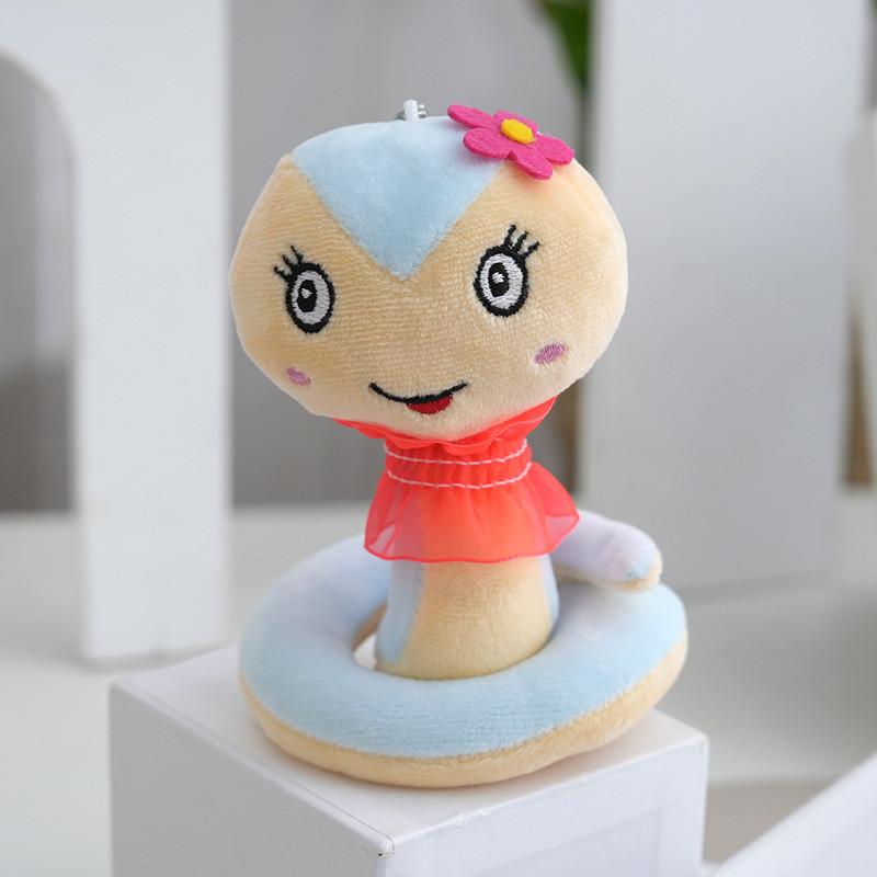 Adorable 12cm Plush Snake Doll Soft Pp Cotton Stuffed Animal Toy For Kids