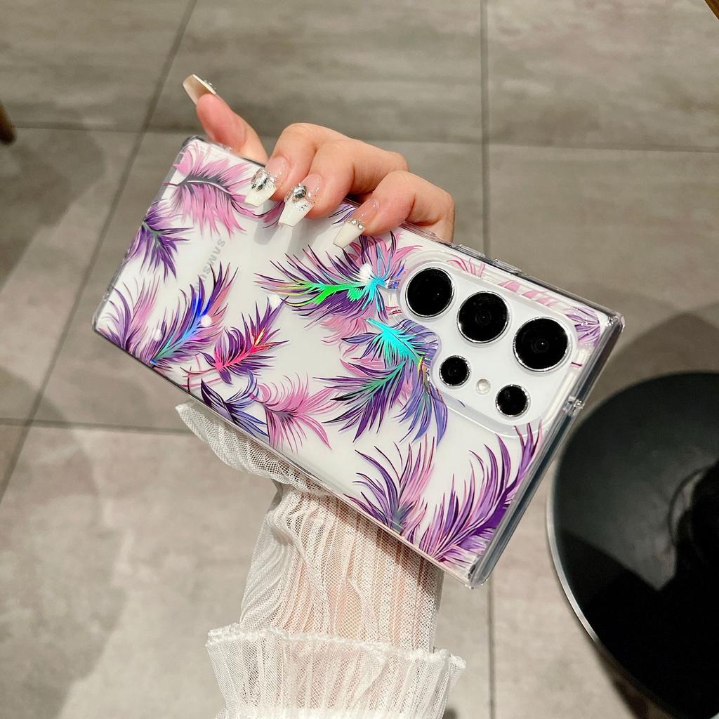 Suitable for Samsung S25ultra Mobile Phone Case S24FE Double Layer Printed A56 Yuese Garden A26 Protective Case