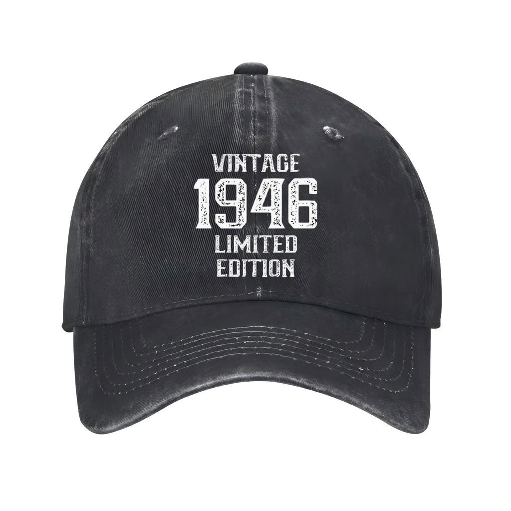 Vintage Limited Edition Baseball Cap Distressed Denim Washed Style Unisex Adult Outdoor Sports Cap