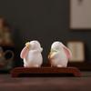 Cute Little Rabbit Animal Rabbit Tea Pet Ornament Ceramic Office Desktop Desk Tea Room Tea Table Home Decoration
