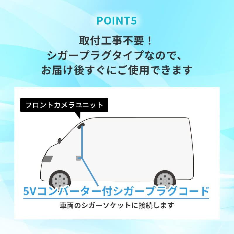 Compact dashcam with 1 megapixel HD LCD monitor and easy installation front-facing