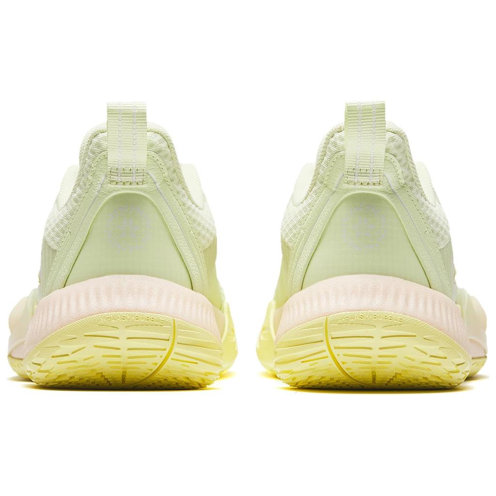 Anta Bubble Bounce 2 Honeydew Shock Absorbing Durable Low Top Basketball Shoes Men sneaker Yellow Green 912421608Q-1