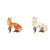 Colorful Design Fox Brooch Pin Exquisite Craftsmanship Enamel Metal Brooch  For Coats Sweaters