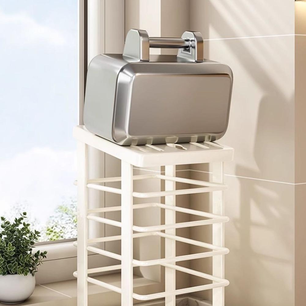 Rustproof Countertop Drainage Rack Thickened with Drain Pan Multi-functional Storage Rack Waterproof Hollow